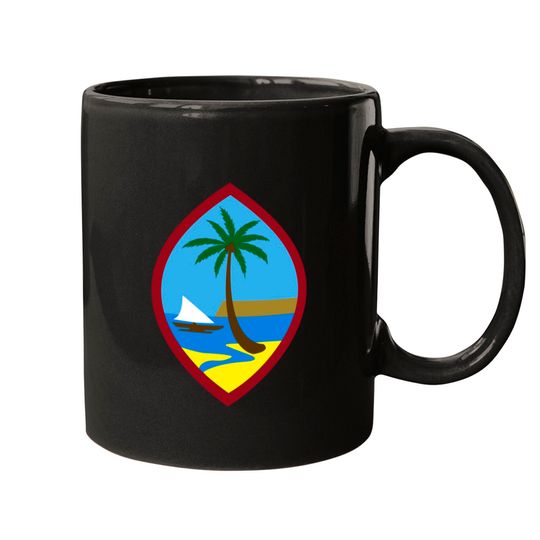 Discover Guam Flag Seal Mugs