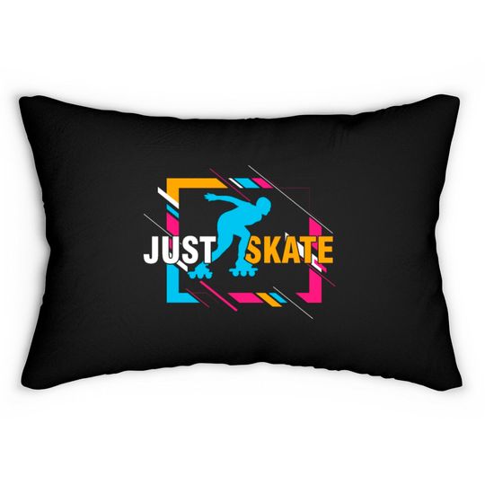 Discover Inline Skating Skaters Sporty Designs Lumbar Pillows Lumbar Pillows