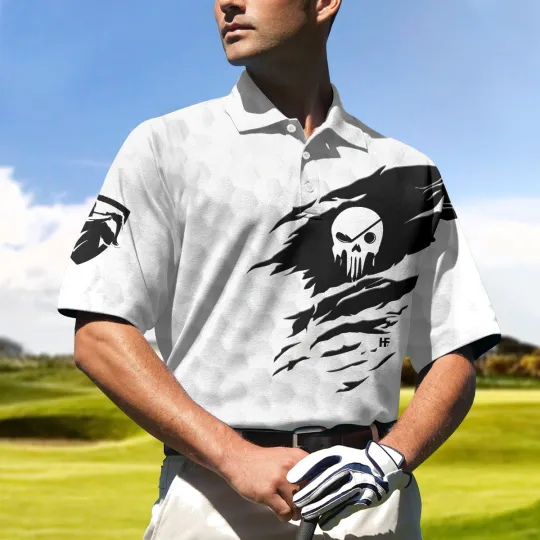 Discover The Golf Skull Golf Polo Shirt
