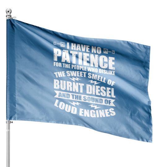 Discover Diesel Lover Gift House Flags