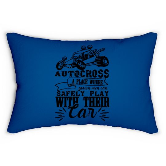 Discover Funny Autocross Lumbar Pillow Lumbar Pillows