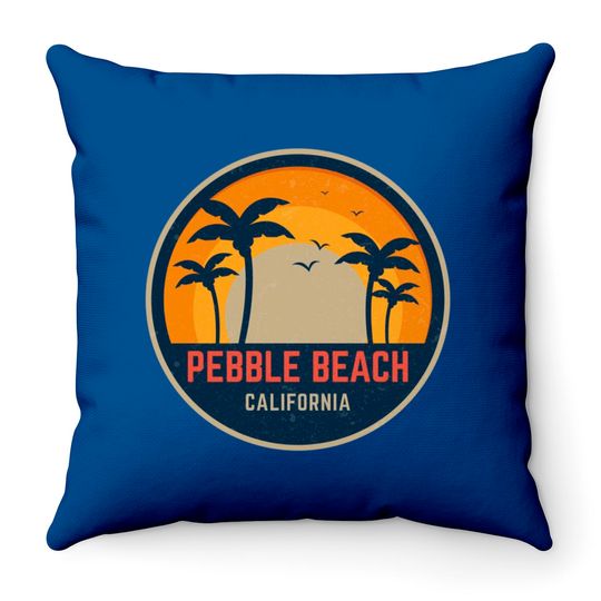 Discover Pebble Beach California - Pebble Beach California - Throw Pillows