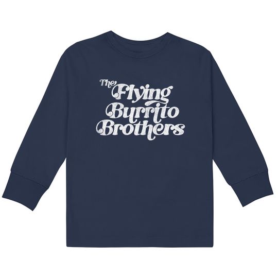 Discover Flying Burrito Brothers // Retro Faded Style Fan Art Design - Gram Parsons -  Kids Long Sleeve T-Shirts