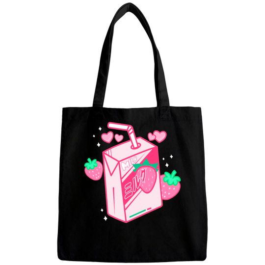 Discover Japanese Kawaii Strawberry Milk Shake Carton Bags