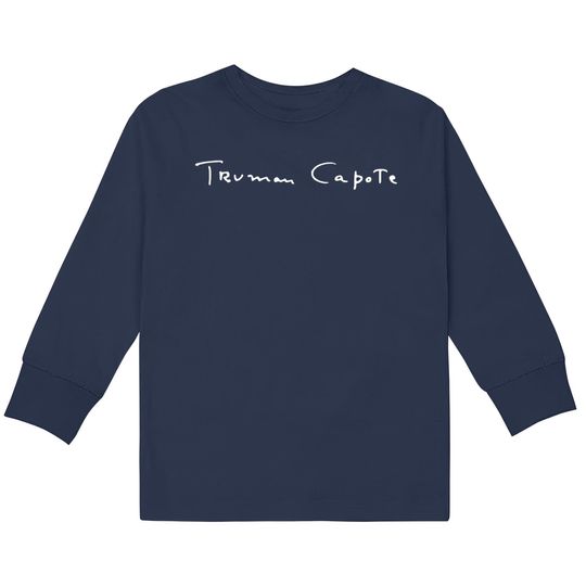 Discover Truman Capote Signature  Kids Long Sleeve T-Shirts