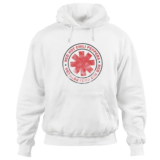 Discover Red Hot Chili Peppers Distressed Outlined Asterisk Logo Hoodies