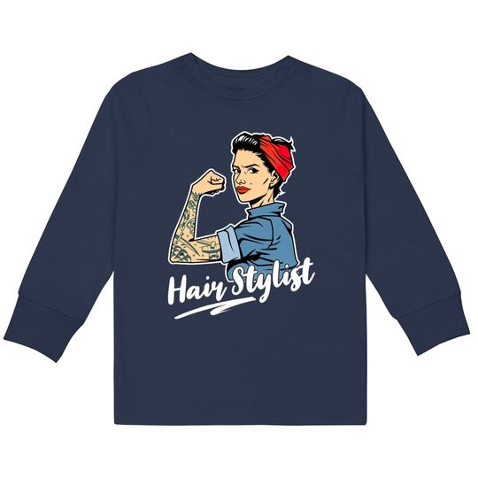 Discover Hair Stylist Barber  Kids Long Sleeve T-Shirts