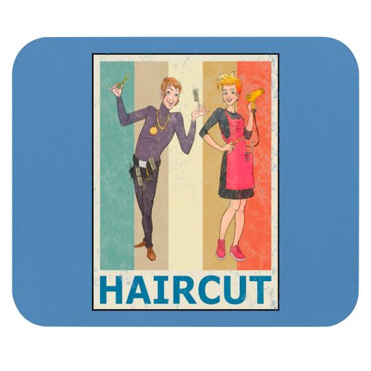 Discover Hairdresser Hair Stylist Vintage Retro Style Mouse Pads