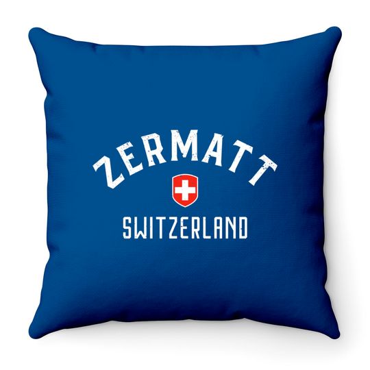 Discover Zermatt Switzerland - Zermatt Switzerland - Throw Pillows
