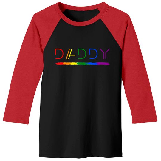 Discover Daddy Gay Lesbian Pride LGBTQ Inspirational Ideal Baseball Tees