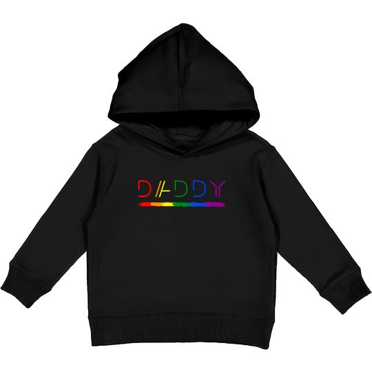 Discover Daddy Gay Lesbian Pride LGBTQ Inspirational Ideal Kids Pullover Hoodies
