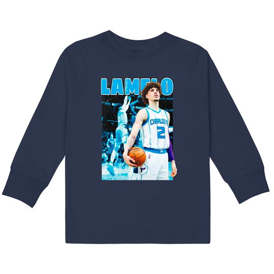 Discover Lamelo Ball 90s Vintage Bootleg Rap Tee HipHop  Kids Long Sleeve T-Shirts, Basketball  Kids Long Sleeve T-Shirts