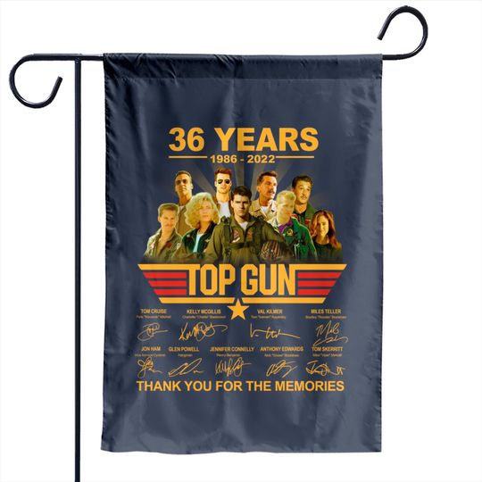 Discover Top Gun Marverick Garden Flag, Top Gun 36 Years 1986 2022 Garden Flags