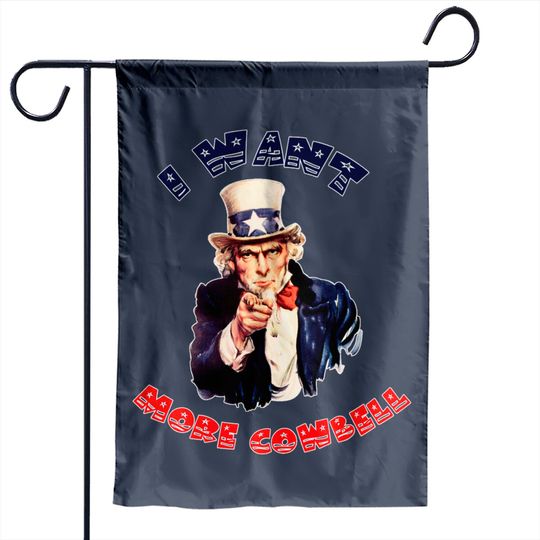 Discover Uncle Sam Wants More Cowbell Garden Flags