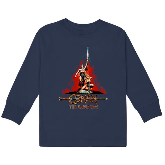 Discover Conan the Barbarian Unisex Shirt | Cult Film 80s horror Vintage  Kids Long Sleeve T-Shirts