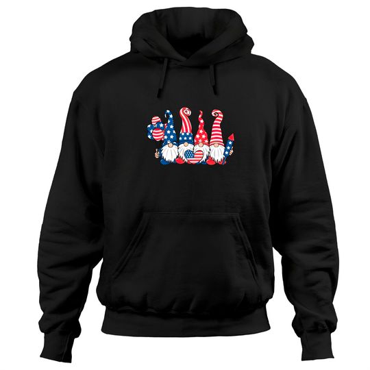 Discover 4th of July Gnome Hoodies, 4th of July Hoodies, Gnome Hoodies, Patriotic Hoodies