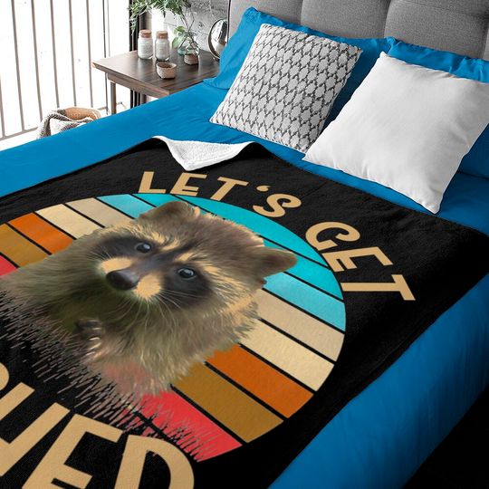 Discover Let's Get Trashed Raccoon Baby Blankets