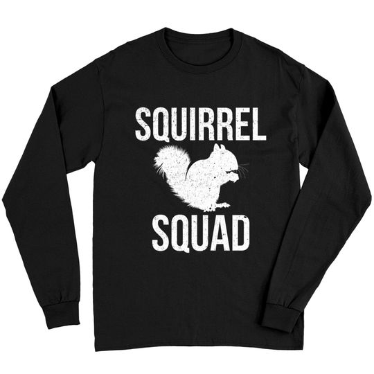 Discover Squirrel squad Shirt Lover Animal Squirrels Long Sleeves