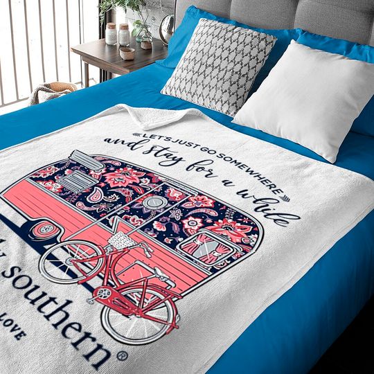 Discover Simply Southern Let's Just Go Somewhere and Stay a While Short Sleeve Baby Blankets