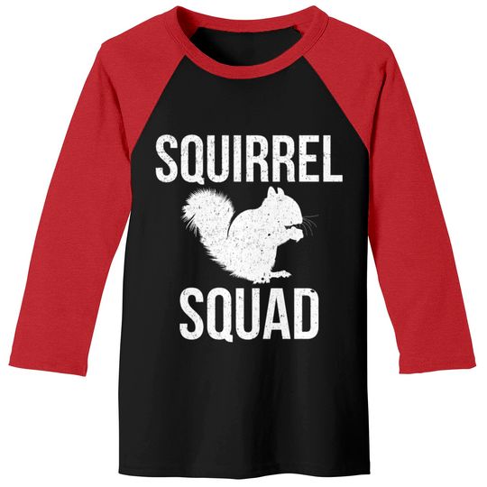 Discover Squirrel squad Shirt Lover Animal Squirrels Baseball Tees