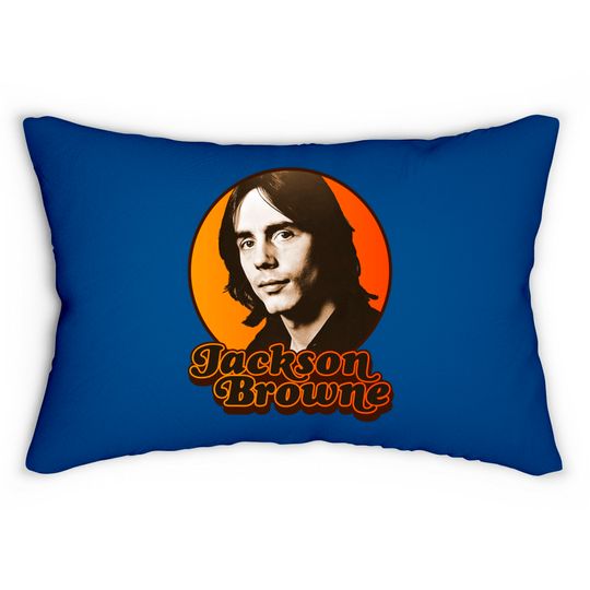 Discover Jackson Browne ))(( Retro 70s Singer Songwriter Tribute - Jackson Browne - Lumbar Pillows