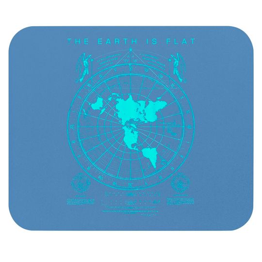 Discover Flat Earth Map Mouse Pads, Earth is Flat, Firmament, NASA Lies