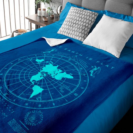 Discover Flat Earth Map Baby Blankets, Earth is Flat, Firmament, NASA Lies