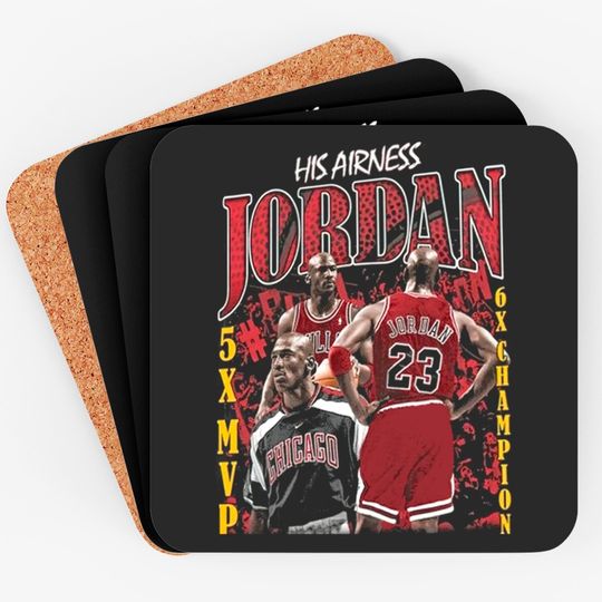 Discover Vintage King Michael Jordan Graphic Coaster Coasters Vintage Coasters