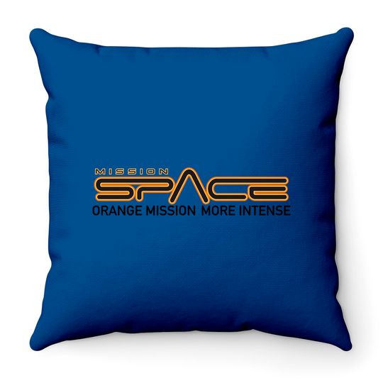 Discover Epcot Mission Space Orange More Intense - Mission Space - Throw Pillows