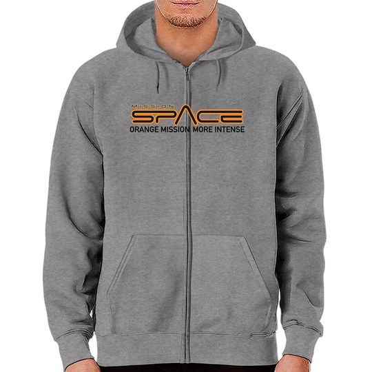 Discover Epcot Mission Space Orange More Intense - Mission Space - Zip Hoodies