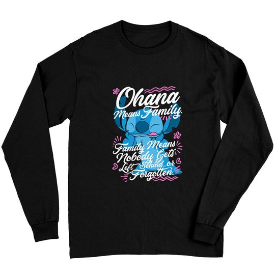 Discover Stitch Disney Lilo and Stitch Day Ohana Means Family Long Sleeves