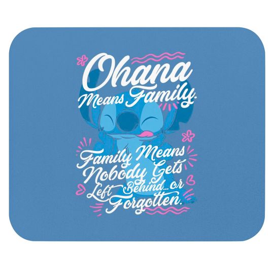 Discover Stitch Disney Lilo and Stitch Day Ohana Means Family Mouse Pads