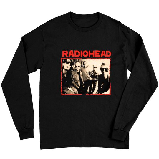 Discover Radiohead Mens Small Vintage Style band tee band Long Sleeves Vintage band Long Sleeves