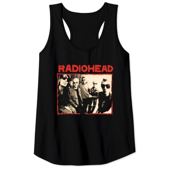 Discover Radiohead Mens Small Vintage Style band tee band Tank Tops Vintage band Tank Tops