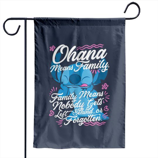 Discover Stitch Disney Lilo and Stitch Day Ohana Means Family Garden Flags