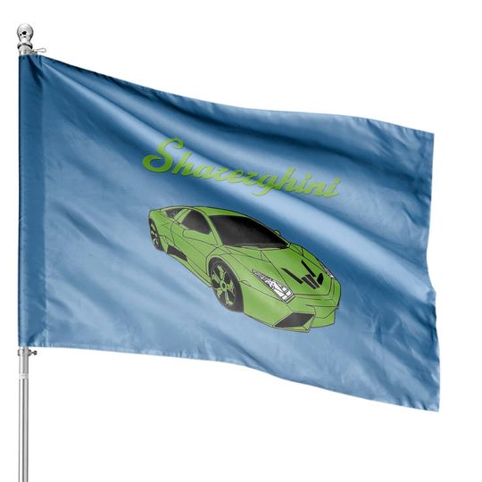 Discover sharerghini, sharerghini merch,sharerghini Green rainbow - Sharerghini Green - House Flags
