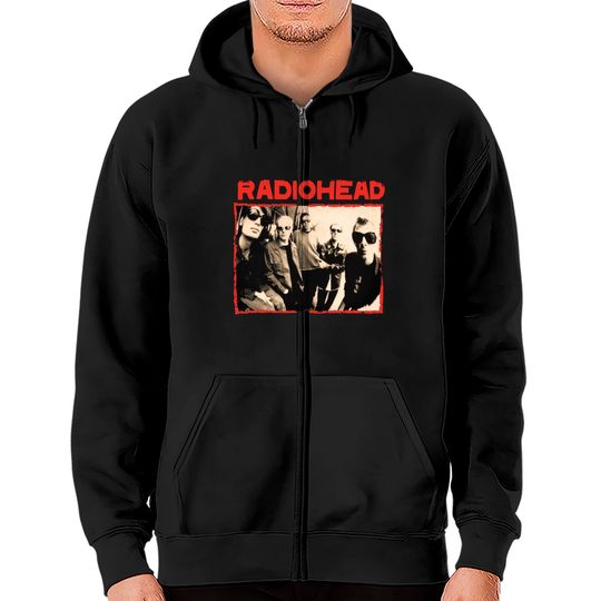 Discover Radiohead Mens Small Vintage Style band tee band Zip Hoodies Vintage band Zip Hoodies