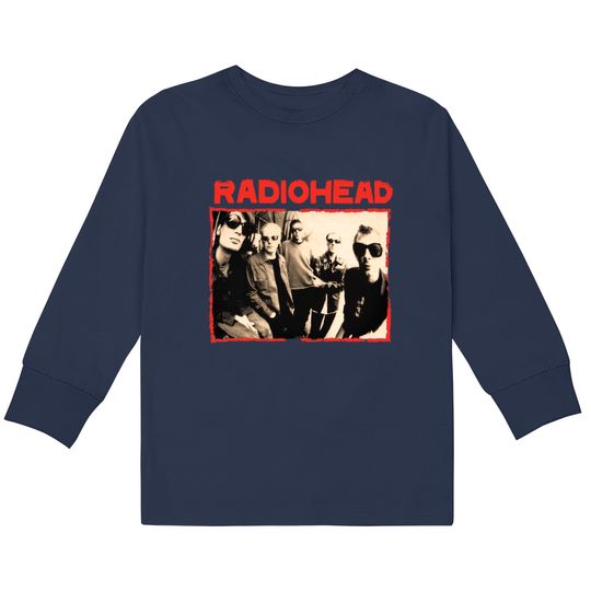Discover Radiohead Mens Small Vintage Style band tee band  Kids Long Sleeve T-Shirts Vintage band  Kids Long Sleeve T-Shirts