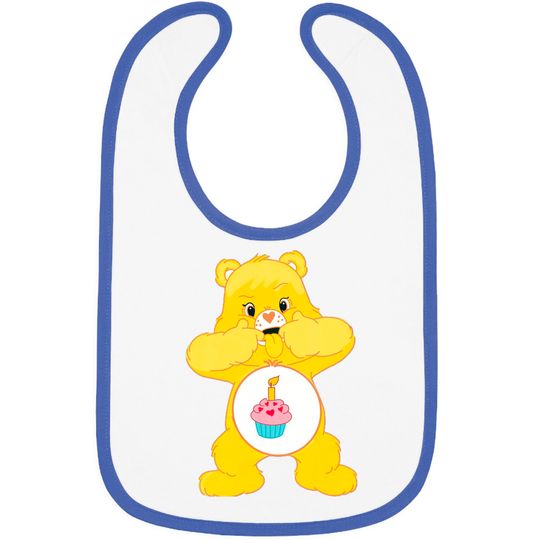 Discover Birthday Bear sticking tongue out - Birthday Bear - Bibs