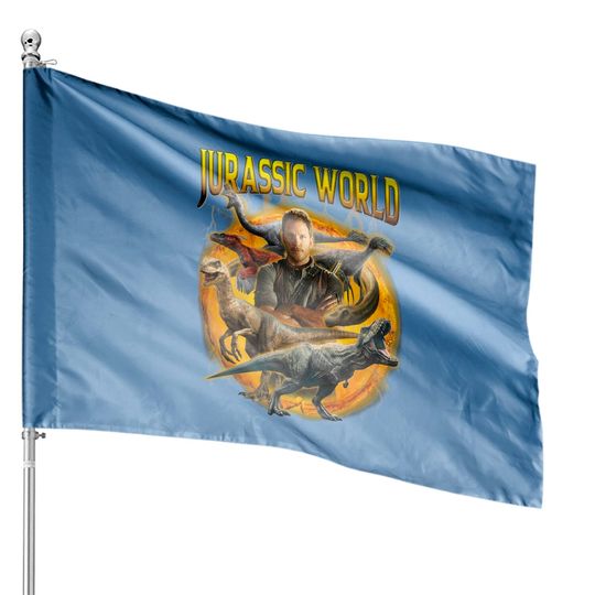 Discover Jurassic World 3 Dominion Owen Grady Portrait House Flags Unisex House Flags Birthday House Flag