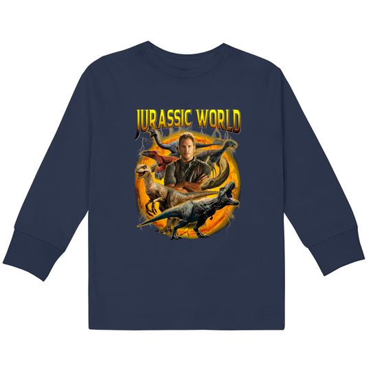 Discover Jurassic World 3 Dominion Owen Grady Portrait  Kids Long Sleeve T-Shirts Unisex  Kids Long Sleeve T-Shirts Birthday Shirt