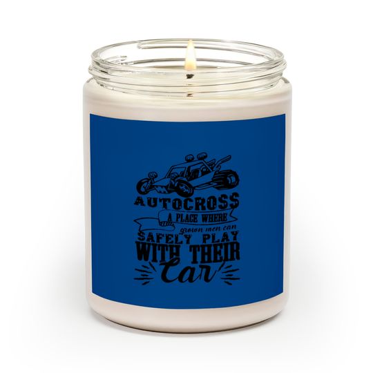 Discover Funny Autocross Scented Candle Scented Candles