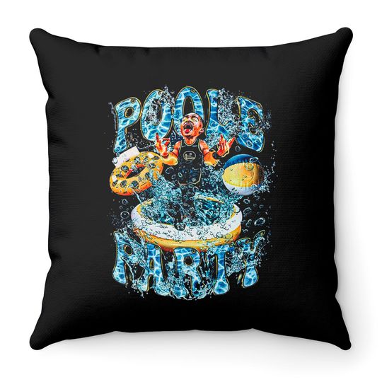 Discover Jordan Poole Party Throw Pillows, Jordan Poole Vintage Throw Pillow, Jordan Poole 90s Bootleg Throw Pillow