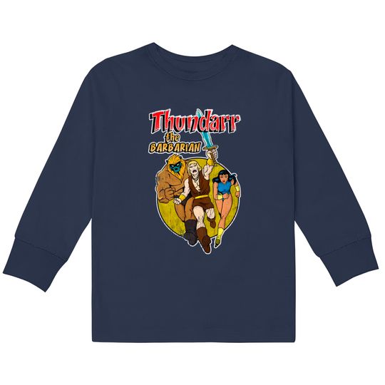 Discover Distressed Thundarr the barbarian - Thundarr The Barbarian -  Kids Long Sleeve T-Shirts
