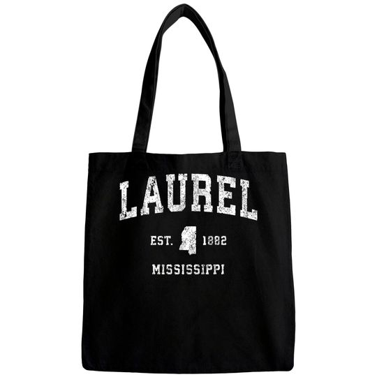Discover Laurel Mississippi Ms Vintage Athletic Sports Desi Bags