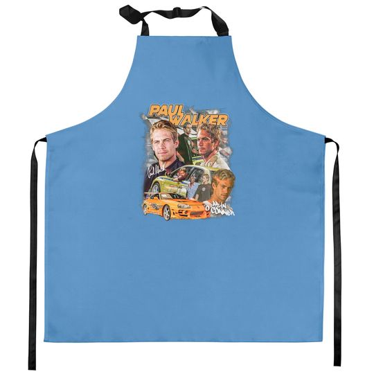 Discover Paul Walker Kitchen Aprons, Never Forgotten Kitchen Apron Gifts