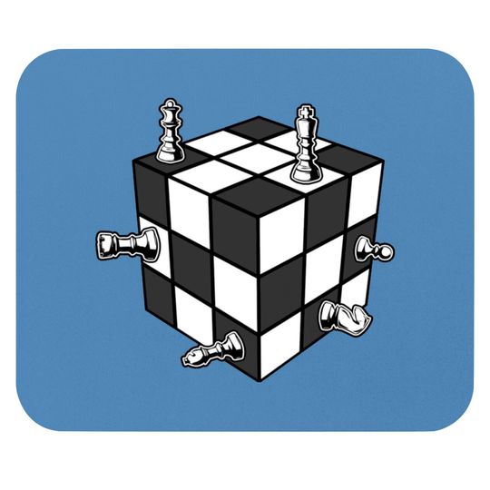 Discover Chess Rubix Cube Mouse Pads
