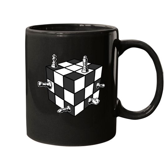 Discover Chess Rubix Cube Mugs