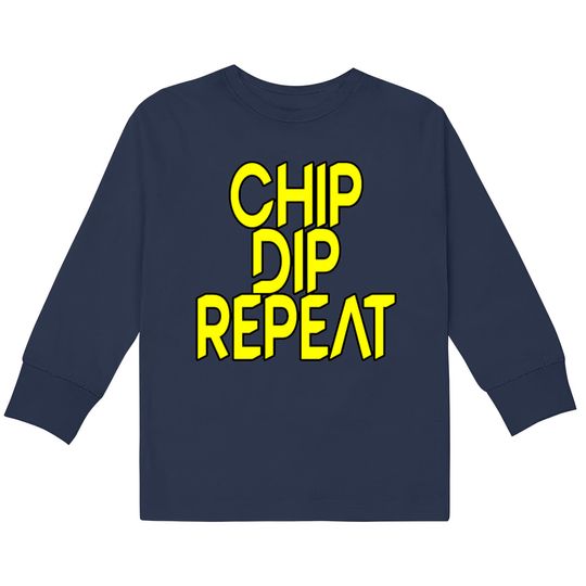 Discover Chip Dip Repeat 5  Kids Long Sleeve T-Shirts