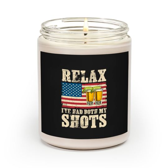 Discover Relax I've Had Both My Shots American Flag 4th of July Scented Candles
